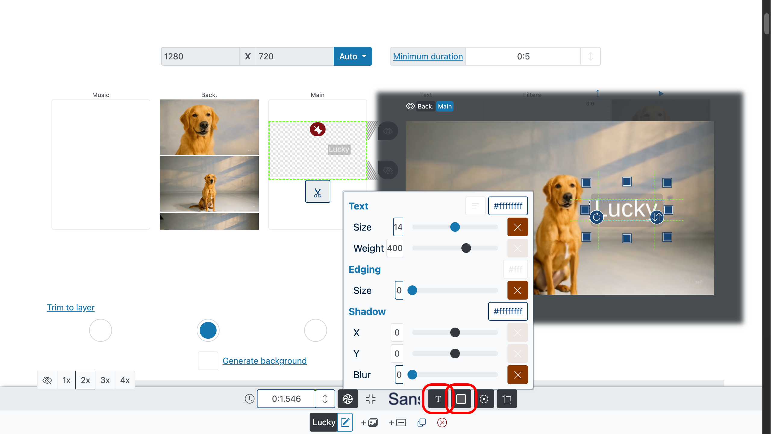Add text to video - styling, fonts, colors, etc.